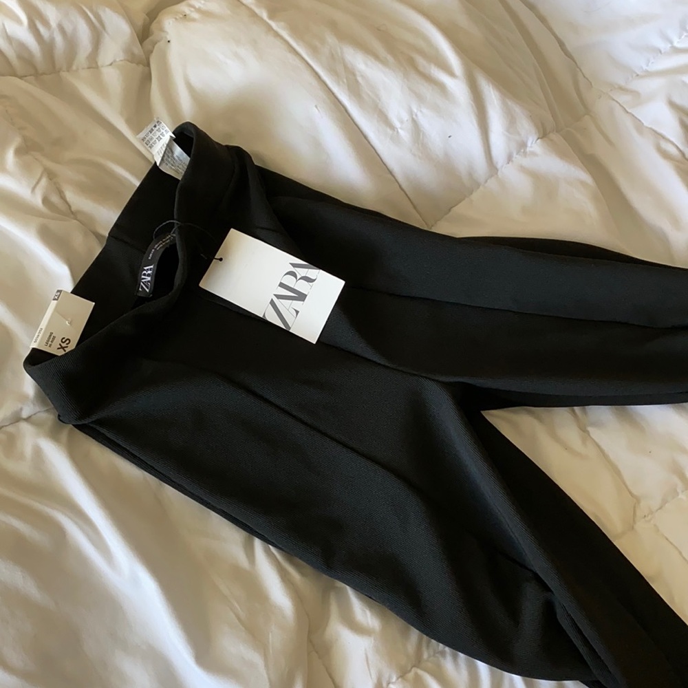 ZARA slit leg high waisted pants